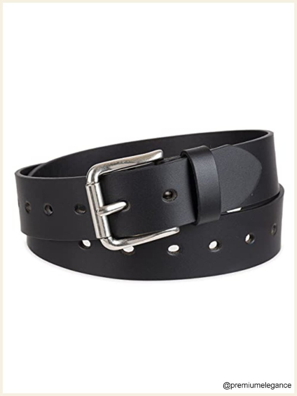 Women's 1.4 Inch Leather Workwear Belt with Roller Buckle